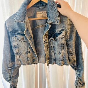 We The Free Blue Jean Jacket